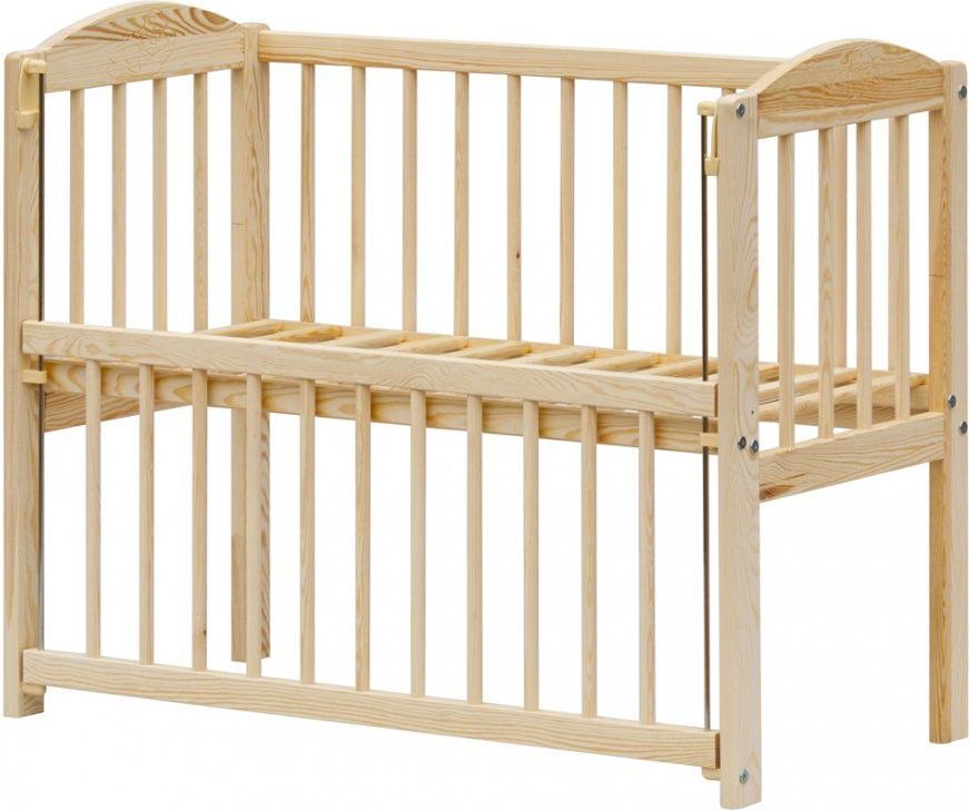 Dětská postýlka k posteli rodičů BABY Scarlett ECO (borovice), st. bok - 90 x 41 cm - obrázek 4