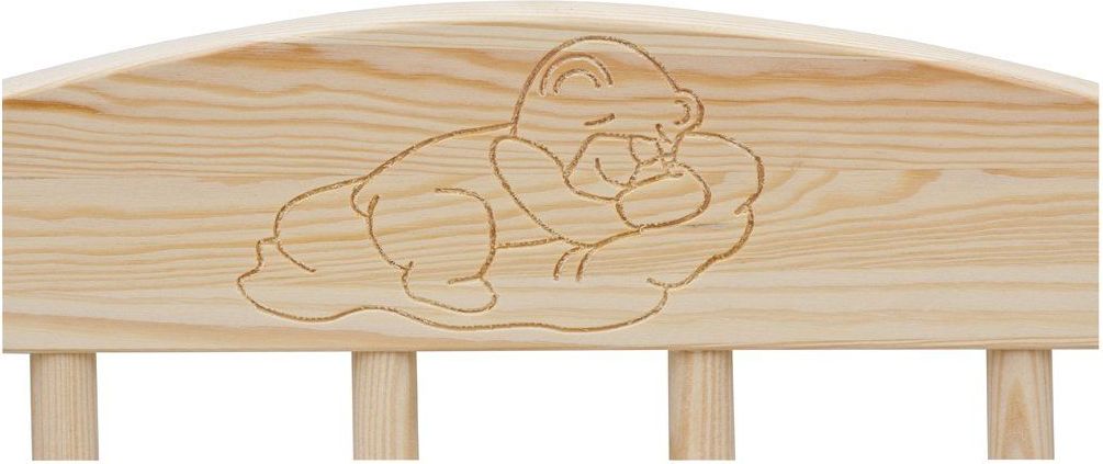 Dětská postýlka k posteli rodičů BABY Scarlett ECO (borovice), st. bok - 90 x 41 cm - obrázek 6