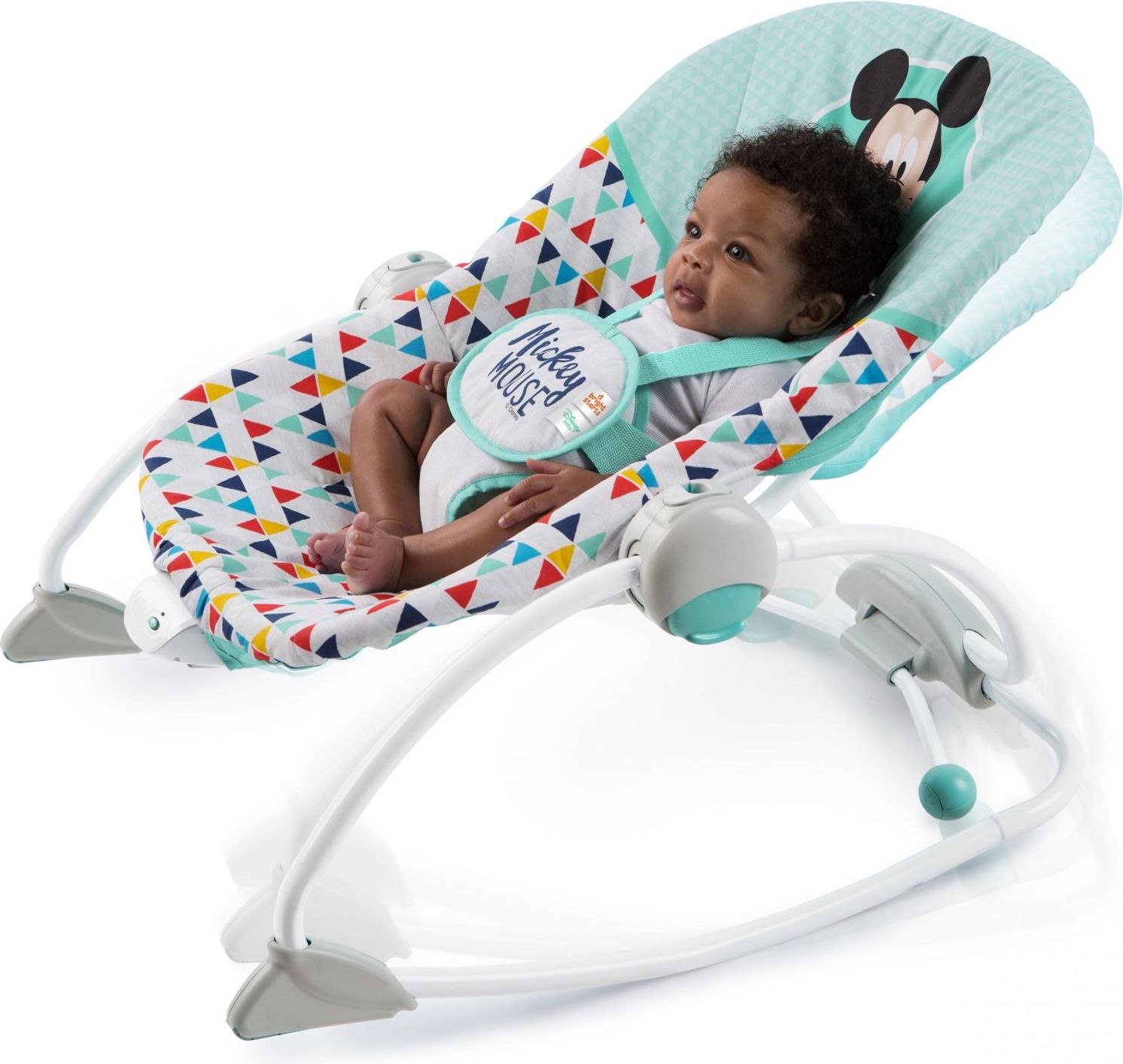 Disney Baby Houpátko vibrující MICKEY MOUSE Happy triangles 0m+, do 18kg, 2019 - obrázek 4
