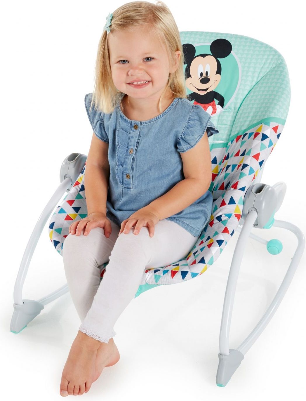 Disney Baby Houpátko vibrující MICKEY MOUSE Happy triangles 0m+, do 18kg, 2019 - obrázek 9