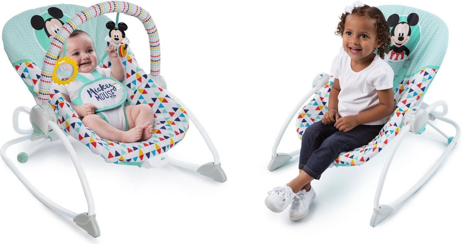 Disney Baby Houpátko vibrující MICKEY MOUSE Happy triangles 0m+, do 18kg, 2019 - obrázek 11