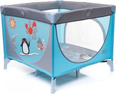 4Baby Skládací ohrádka COLORADO barva BLUE - obrázek 1