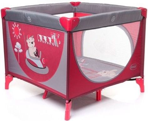 4Baby Skládací ohrádka COLORADO barva RED - obrázek 1