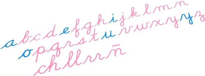 Nienhuis Montessori Large Movable Alphabet: US Cursive - obrázek 1