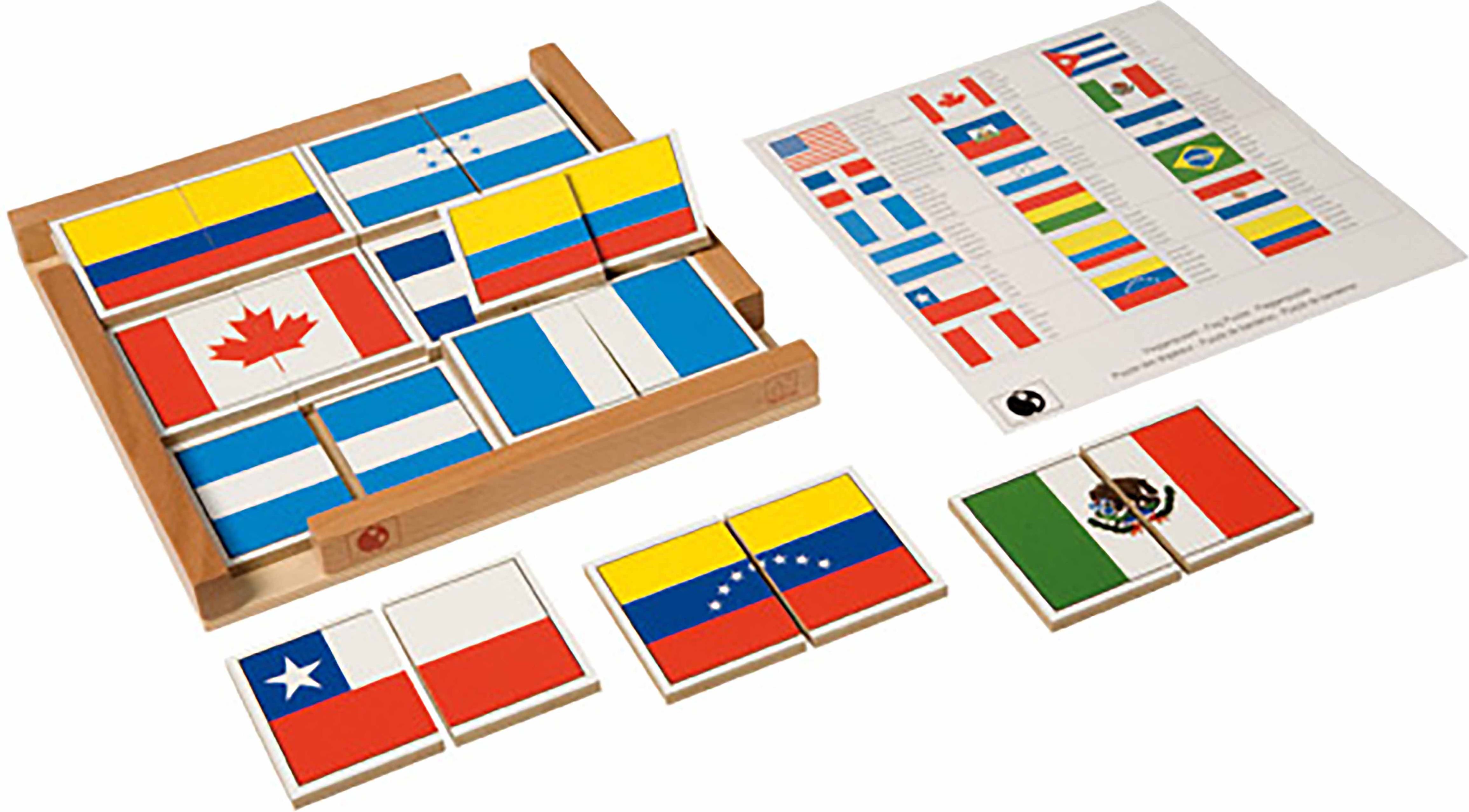 Nienhuis Montessori Flag Puzzle Of The Americas - obrázek 1