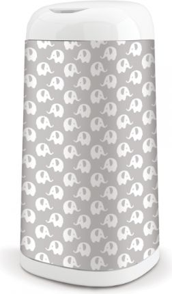 ANGELCARE  Angelcare Koš na použité plenky Dress Up + 1 vložka do koše - Sloni šedí - obrázek 1