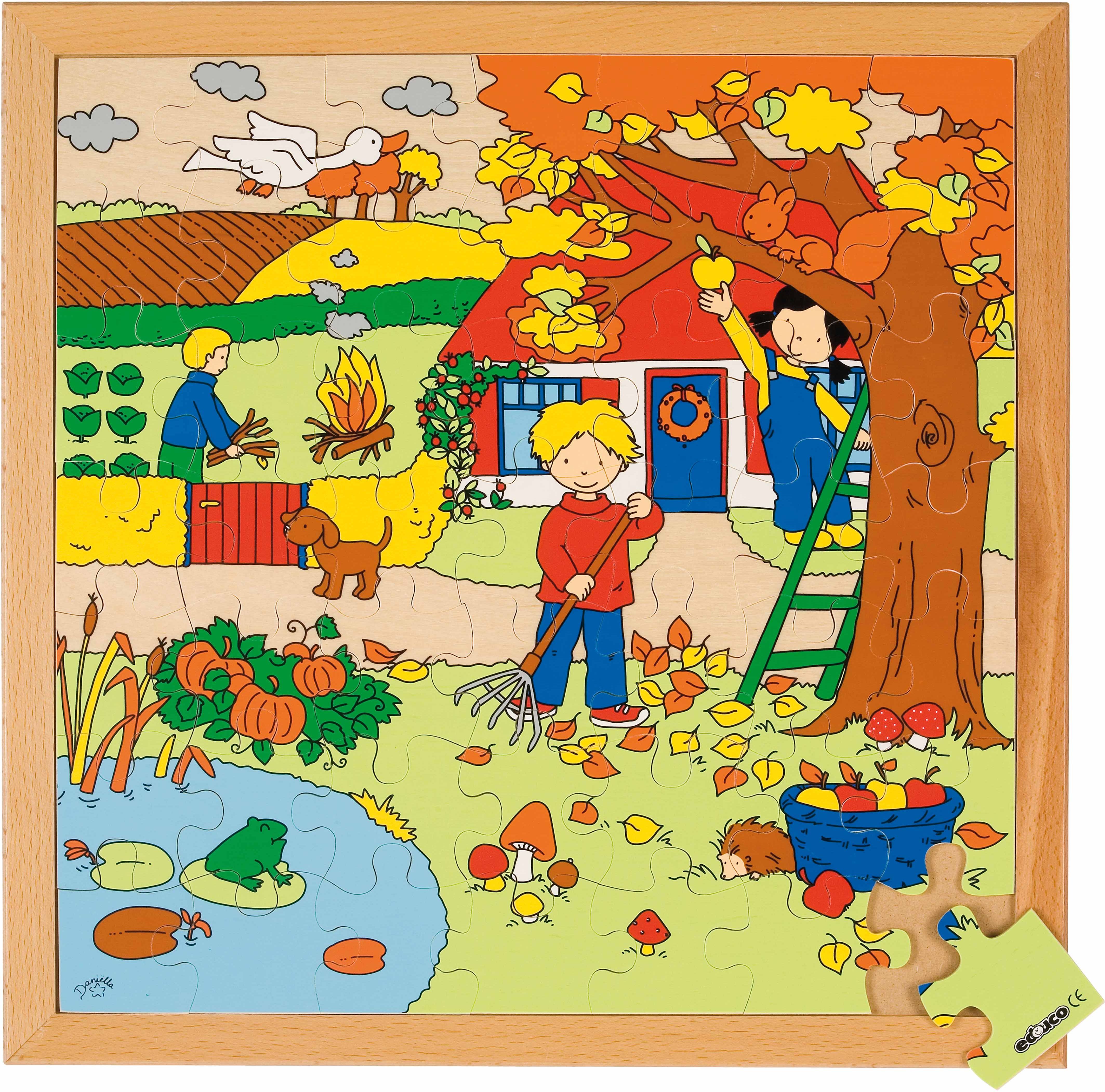 Educo E522625 Seasons puzzle 2 - autumn - obrázek 1