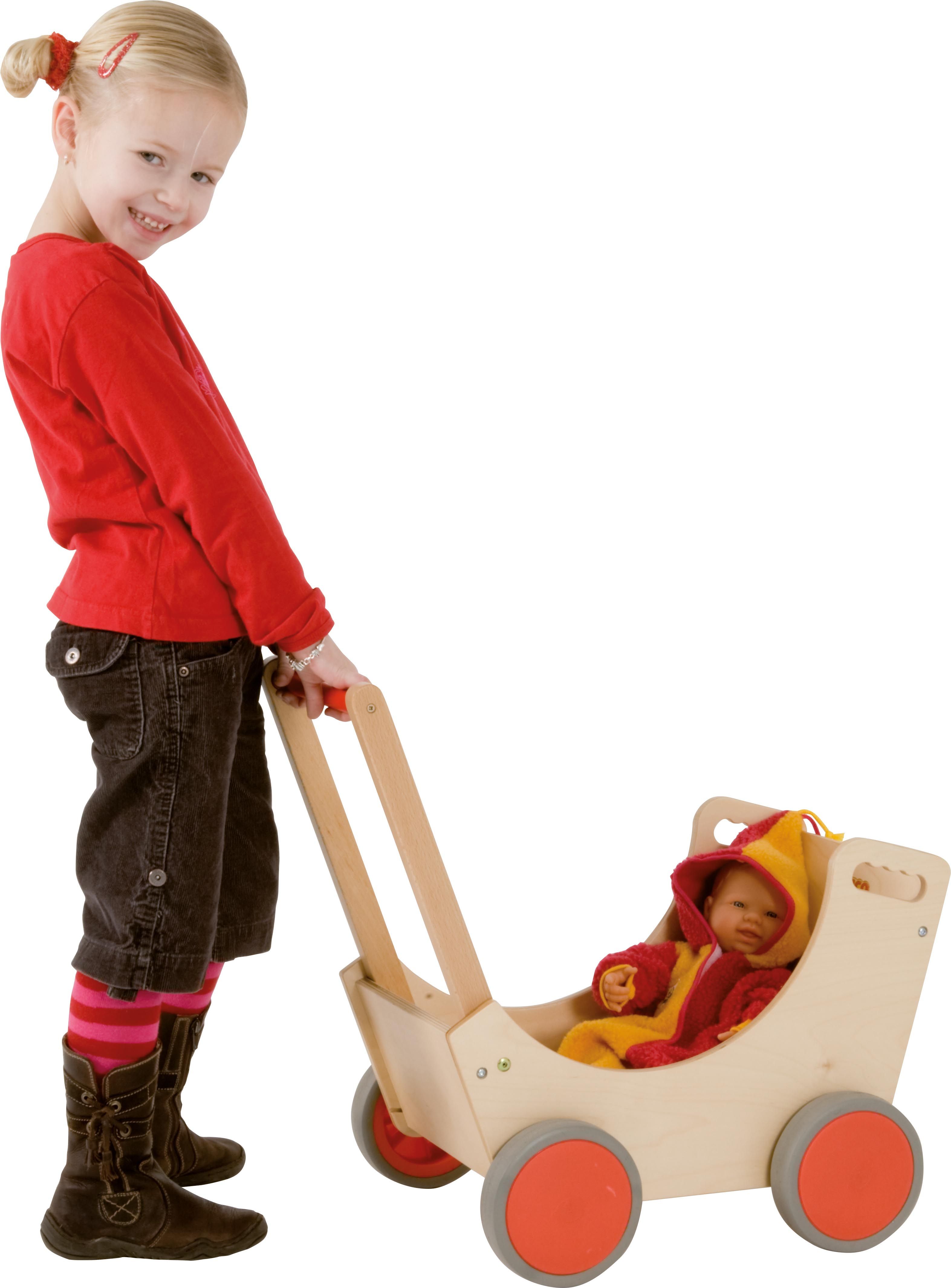 Educo E522495 Doll pram wood - obrázek 2