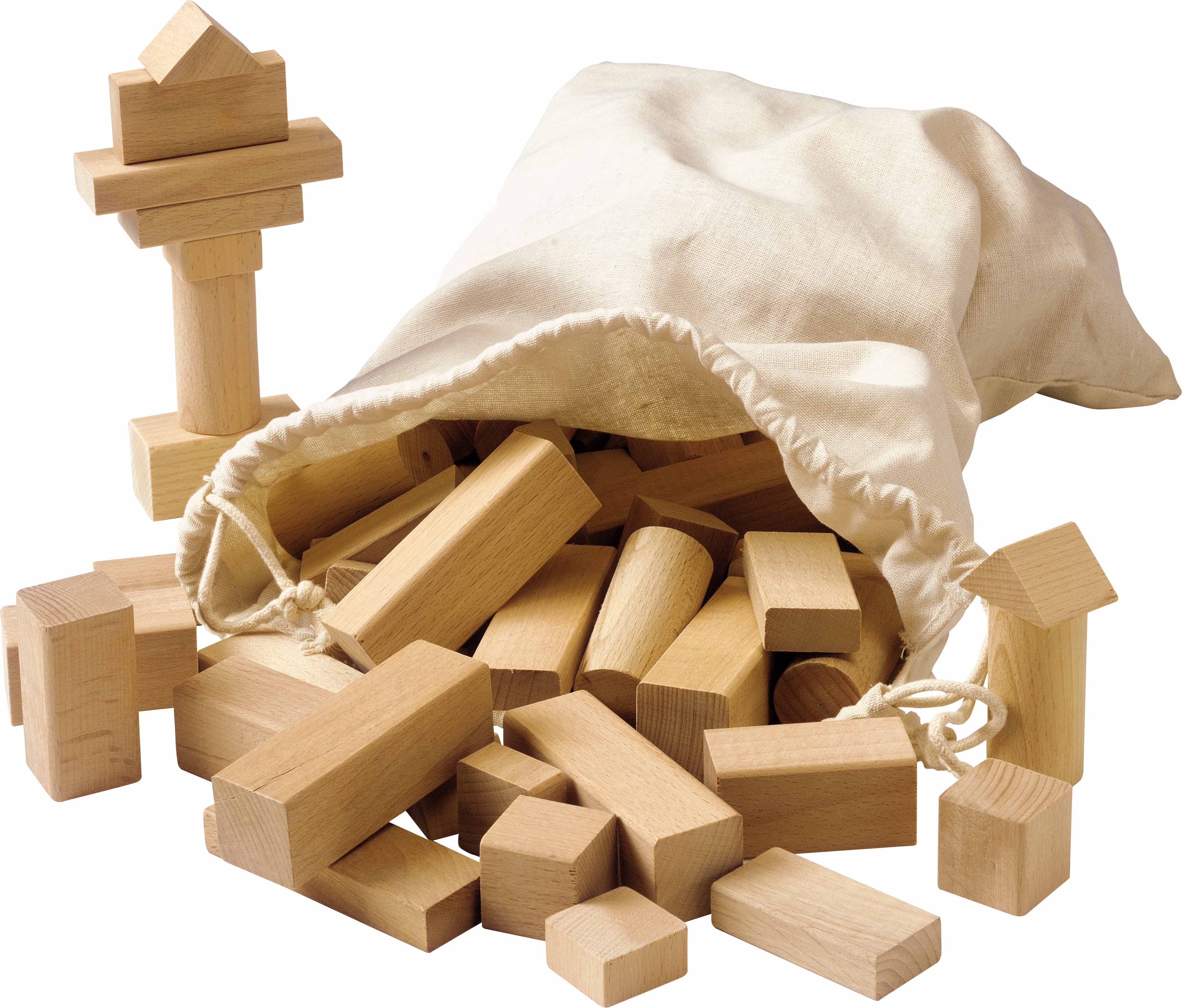 Educo E522480 Wooden building blocks blank - obrázek 1