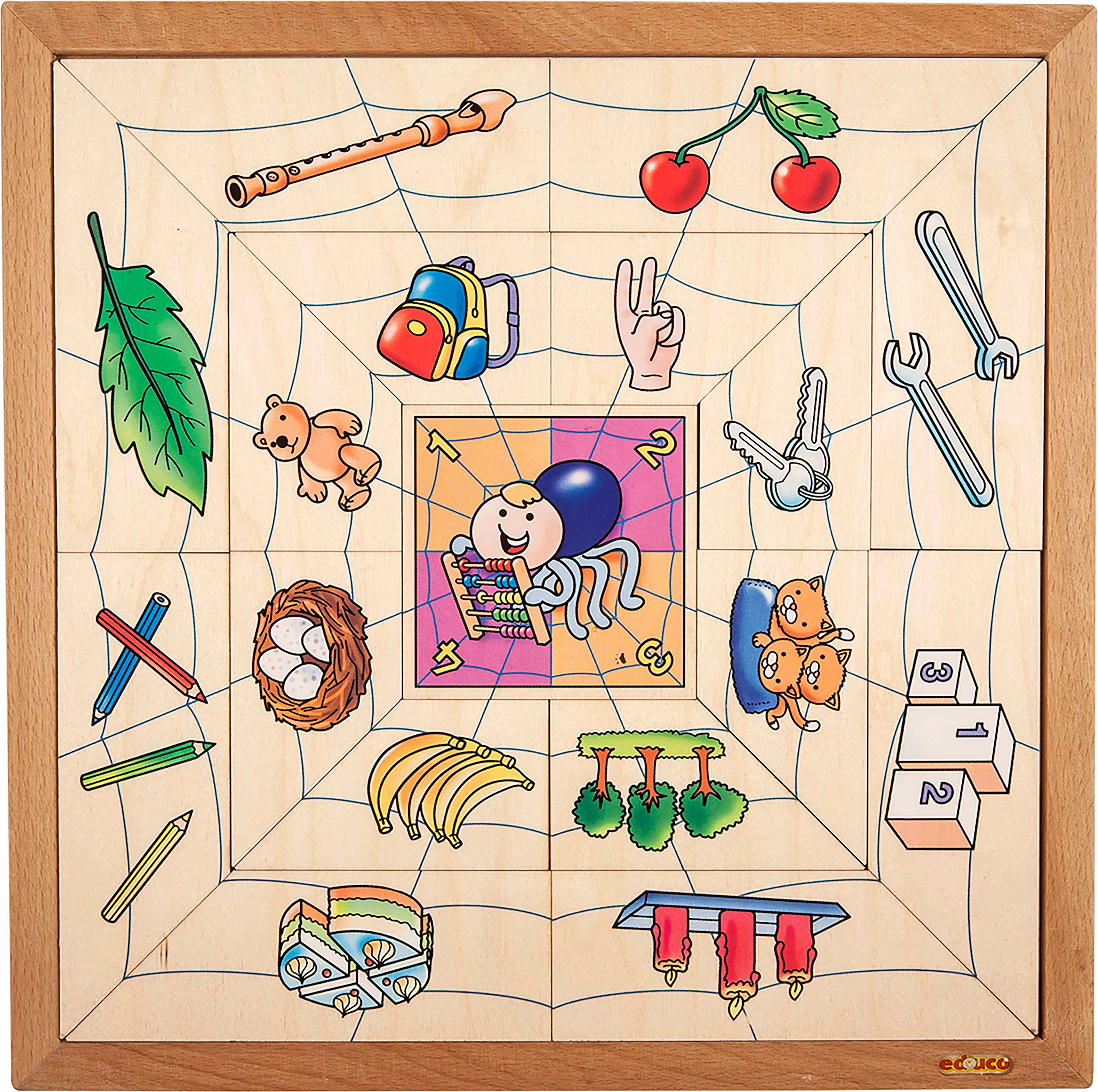 Educo E523365 Pavoučí třídící puzzle - množství - obrázek 1