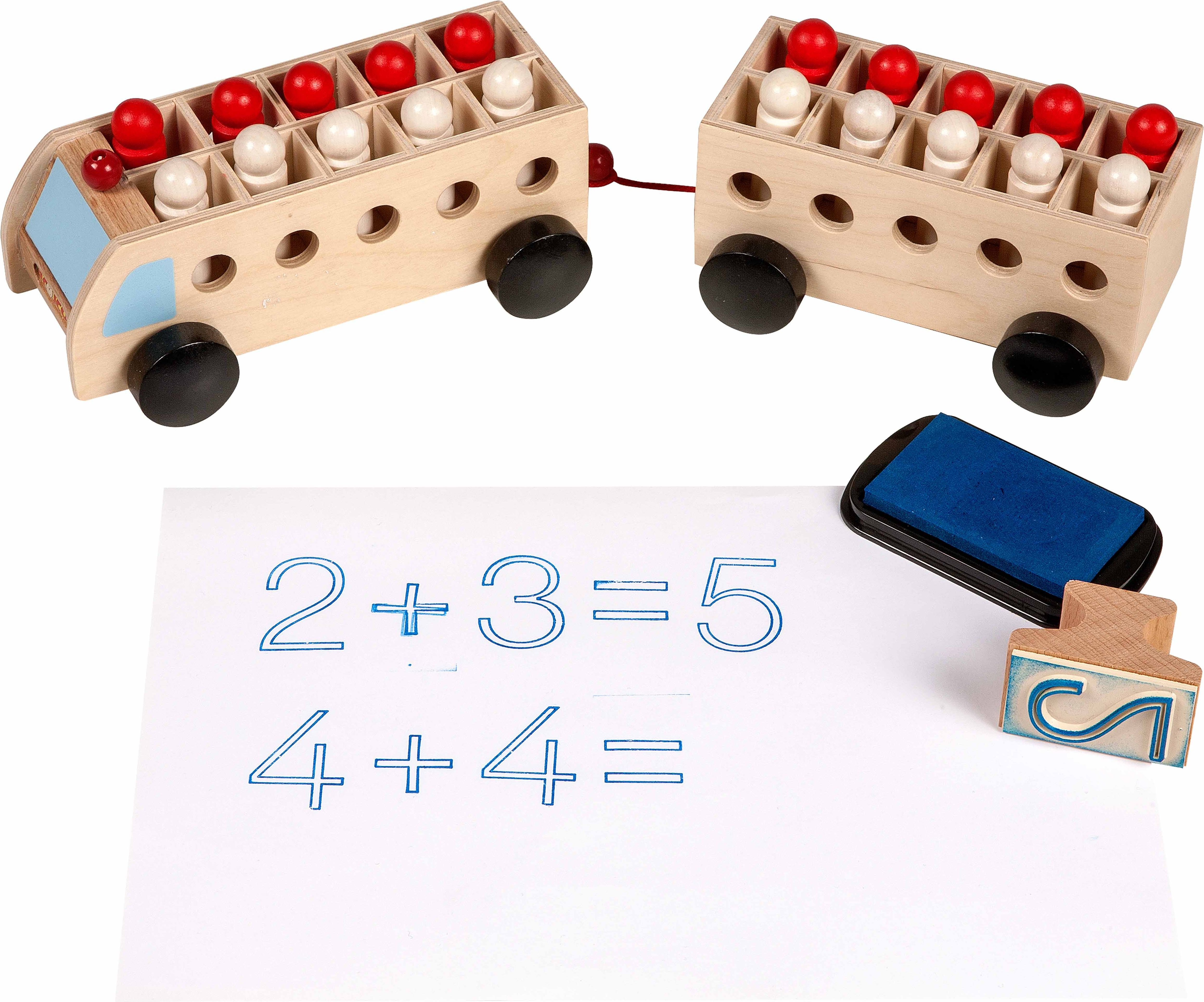 Educo E523326 Počítací autobus s vozíkem - malý - obrázek 2