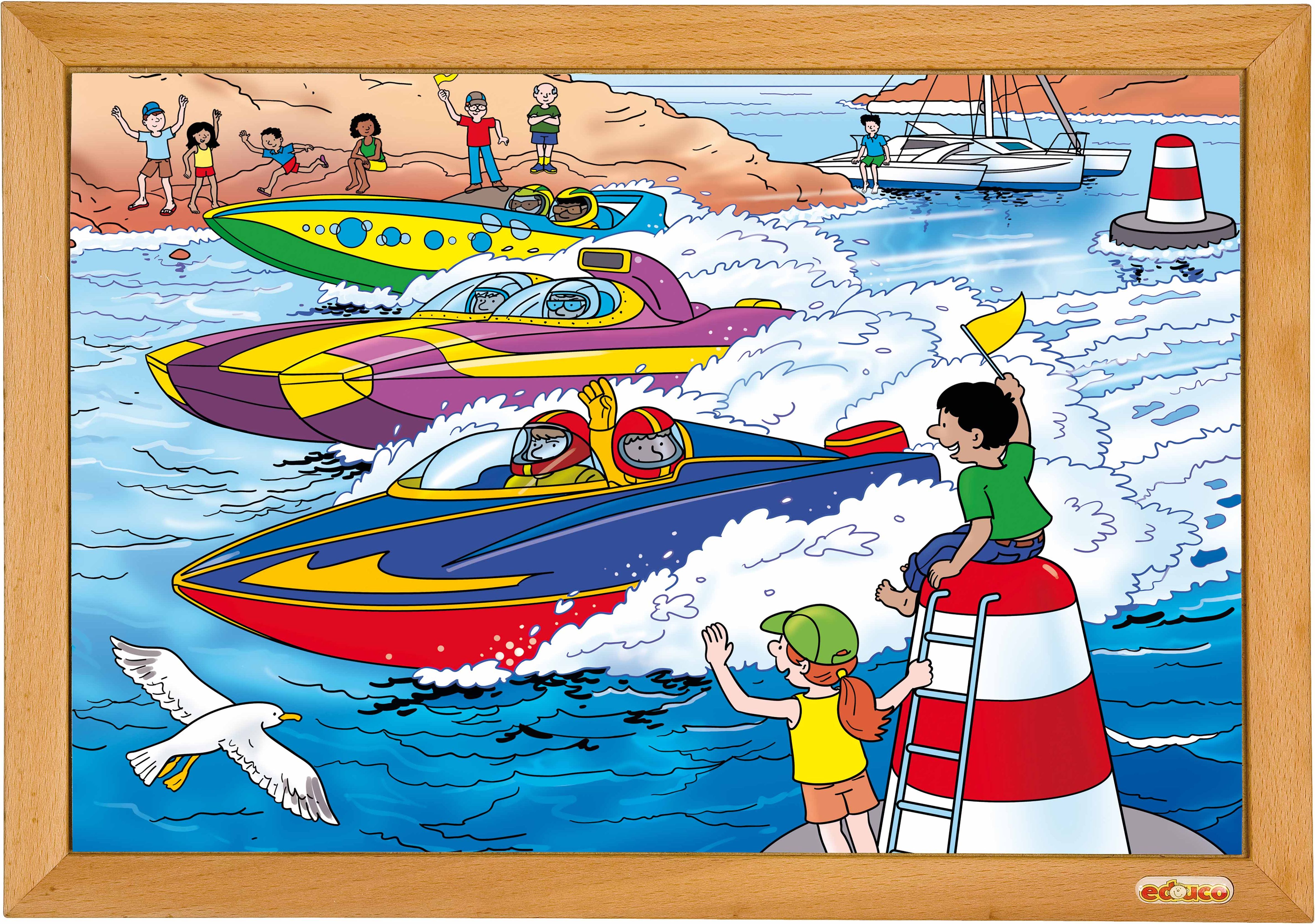 Educo E523302 Power puzzle - boat race AR - obrázek 3
