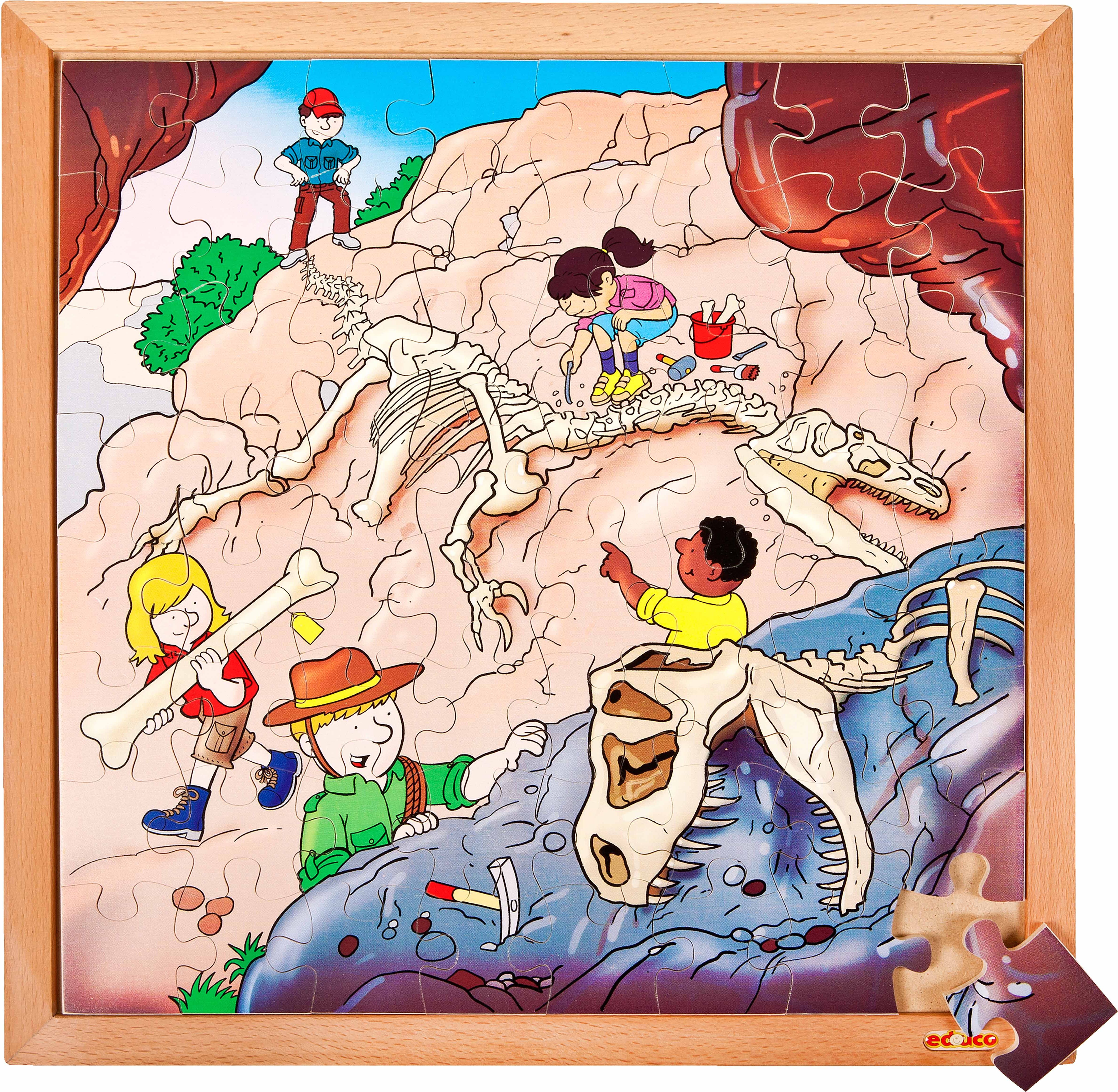 Educo E523226 Dino puzzle - excavation - obrázek 1