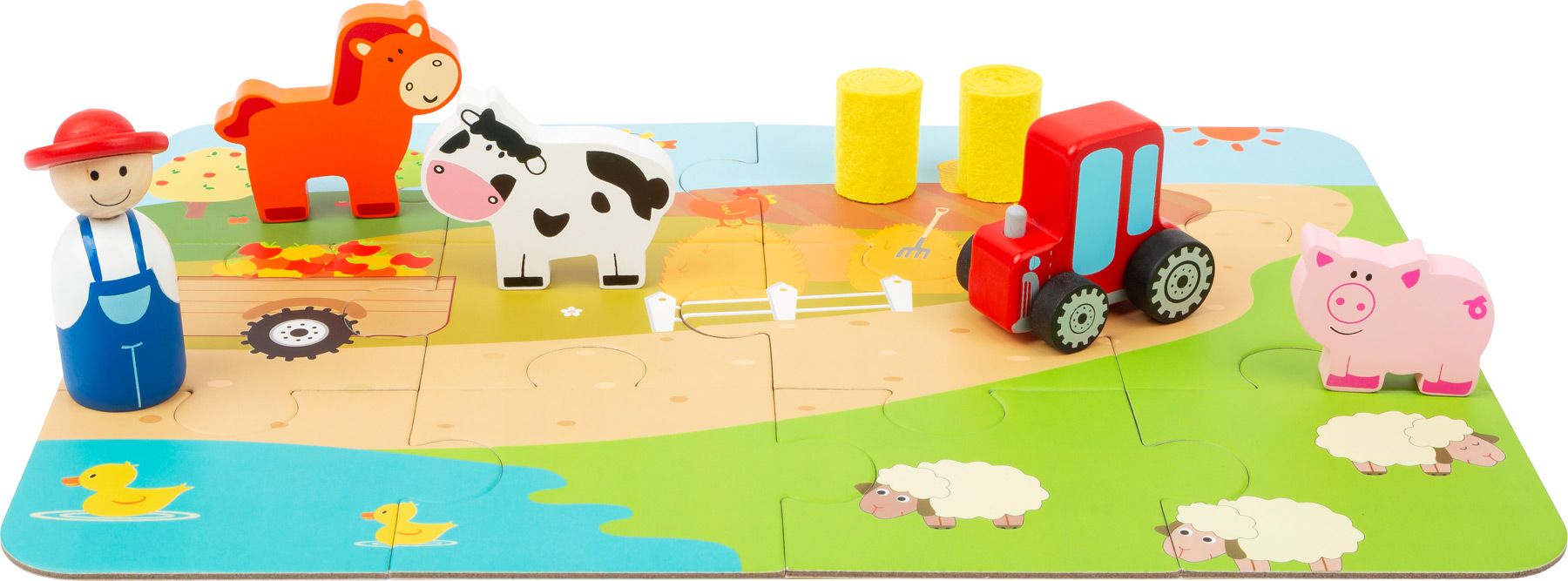 Legler Small Foot Dřevěné puzzle s postavičkami Varianta: Farma - obrázek 11