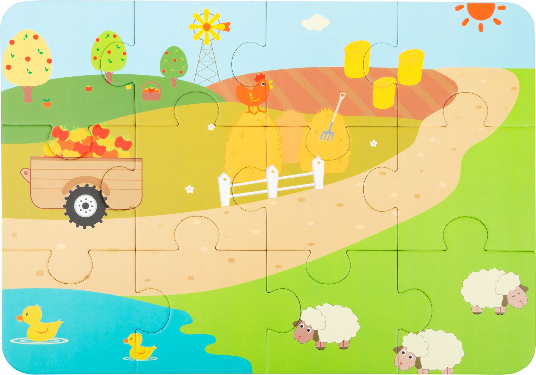 Legler Small Foot Dřevěné puzzle s postavičkami Varianta: Farma - obrázek 12