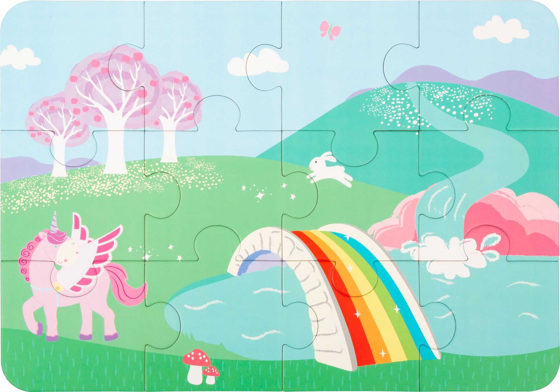 Legler Small Foot Dřevěné puzzle s postavičkami Varianta: Farma - obrázek 3