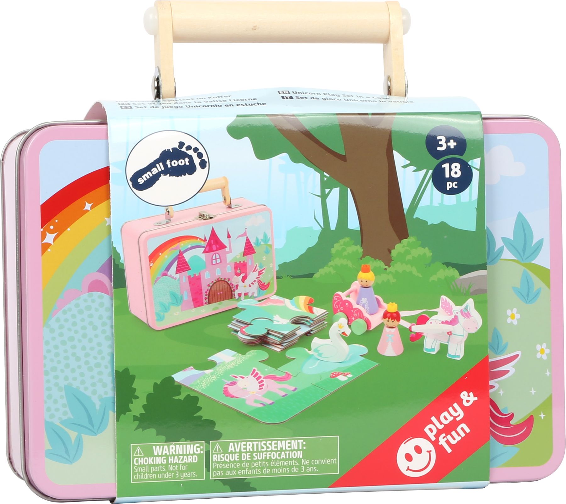 Legler Small Foot Dřevěné puzzle s postavičkami Varianta: Jednorožec - obrázek 3