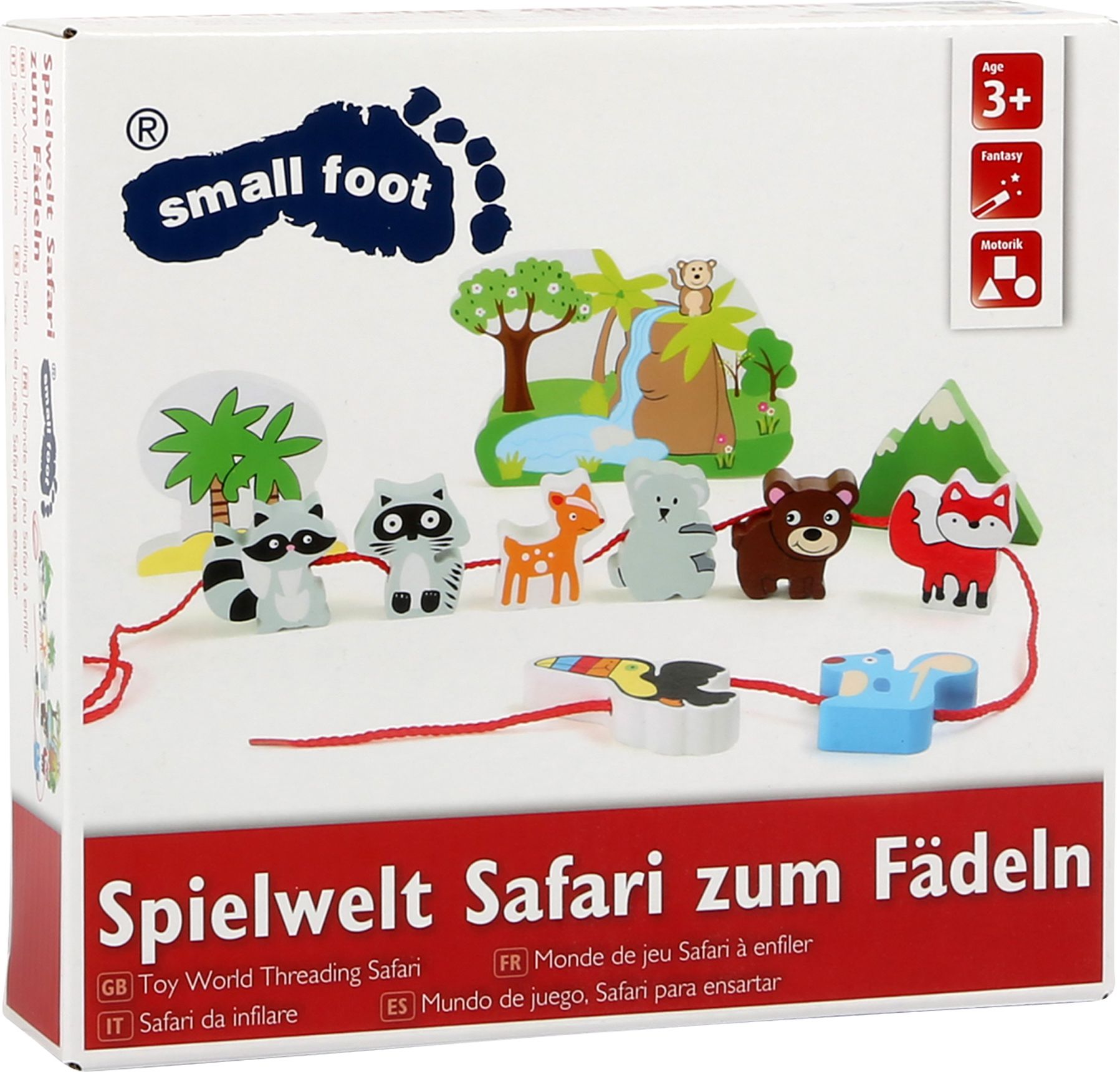 Legler Small Foot Dřevěné navlékací hrací set Varianta: Farma - obrázek 5