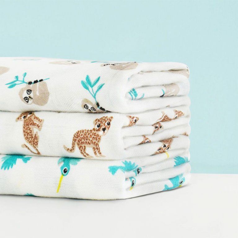 Bambino Mio Mušelínové plenky bamboo 3ks Rainforest - obrázek 1