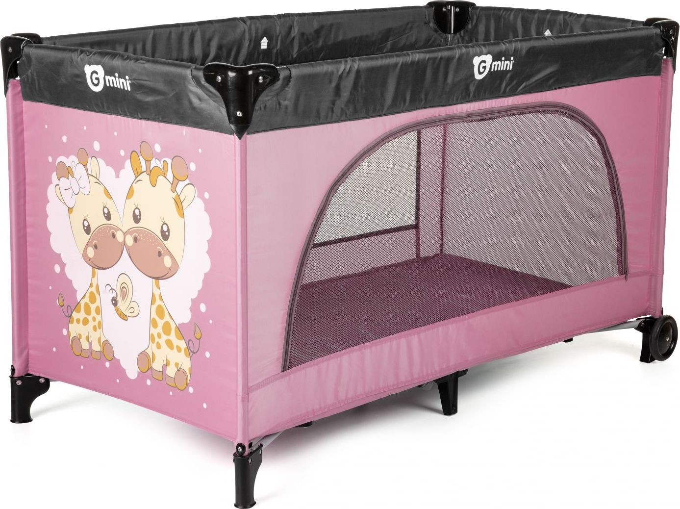 Postýlka cestovní Nyja Giraffe Pink Gmini - obrázek 1