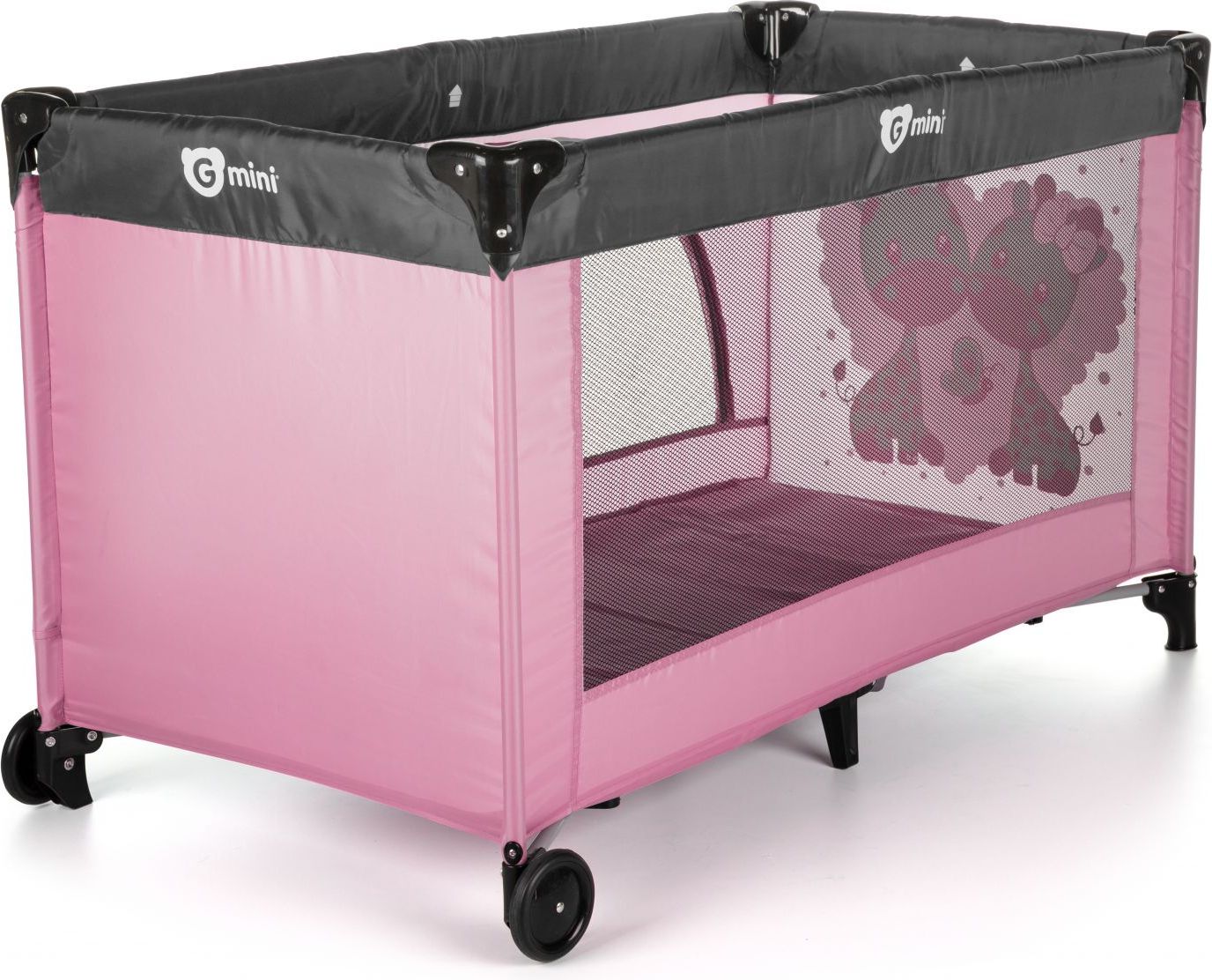 Postýlka cestovní Nyja Giraffe Pink Gmini - obrázek 3