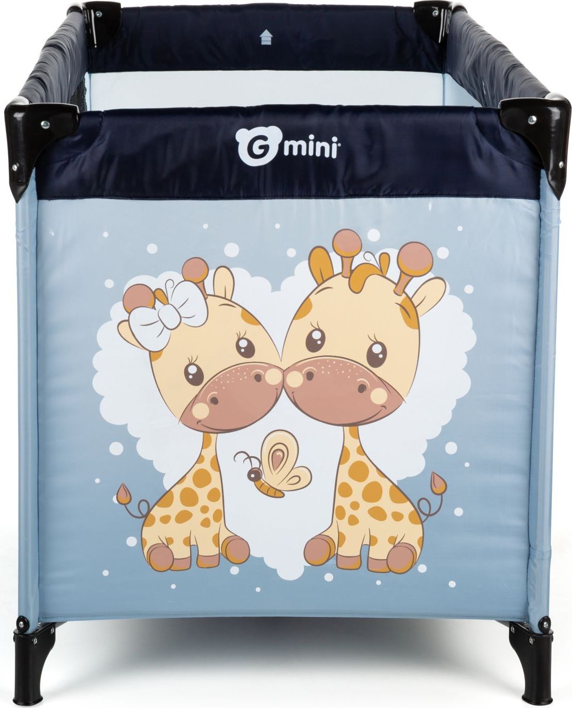 Postýlka cestovní Nyja Giraffe Blue Gmini - obrázek 2