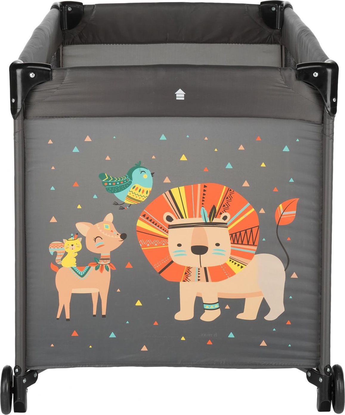 Postýlka cestovní Koot Lion Grey Petite&Mars - obrázek 2
