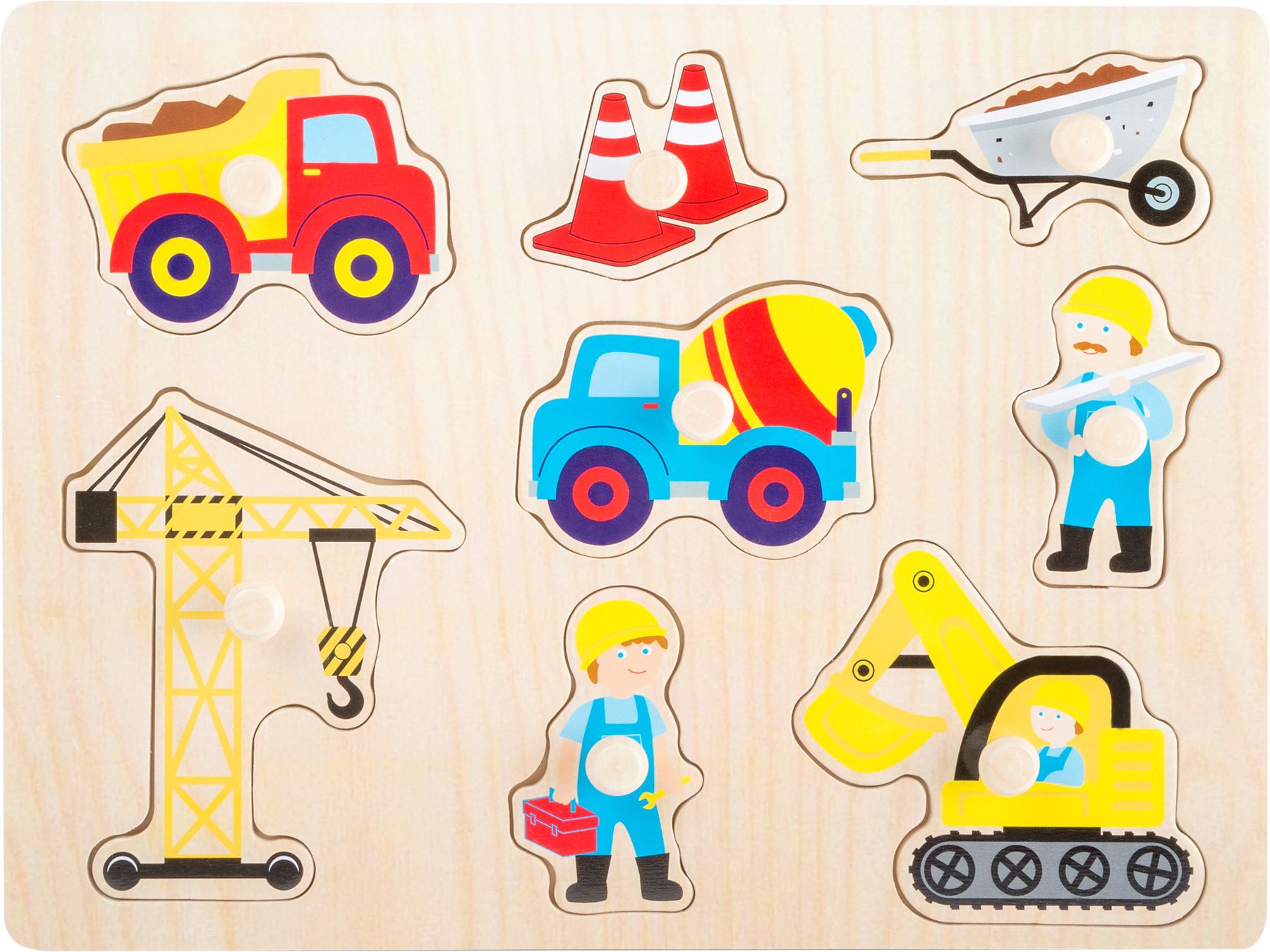 Legler Small Foot  Dřevěné puzzle staveniště - obrázek 2