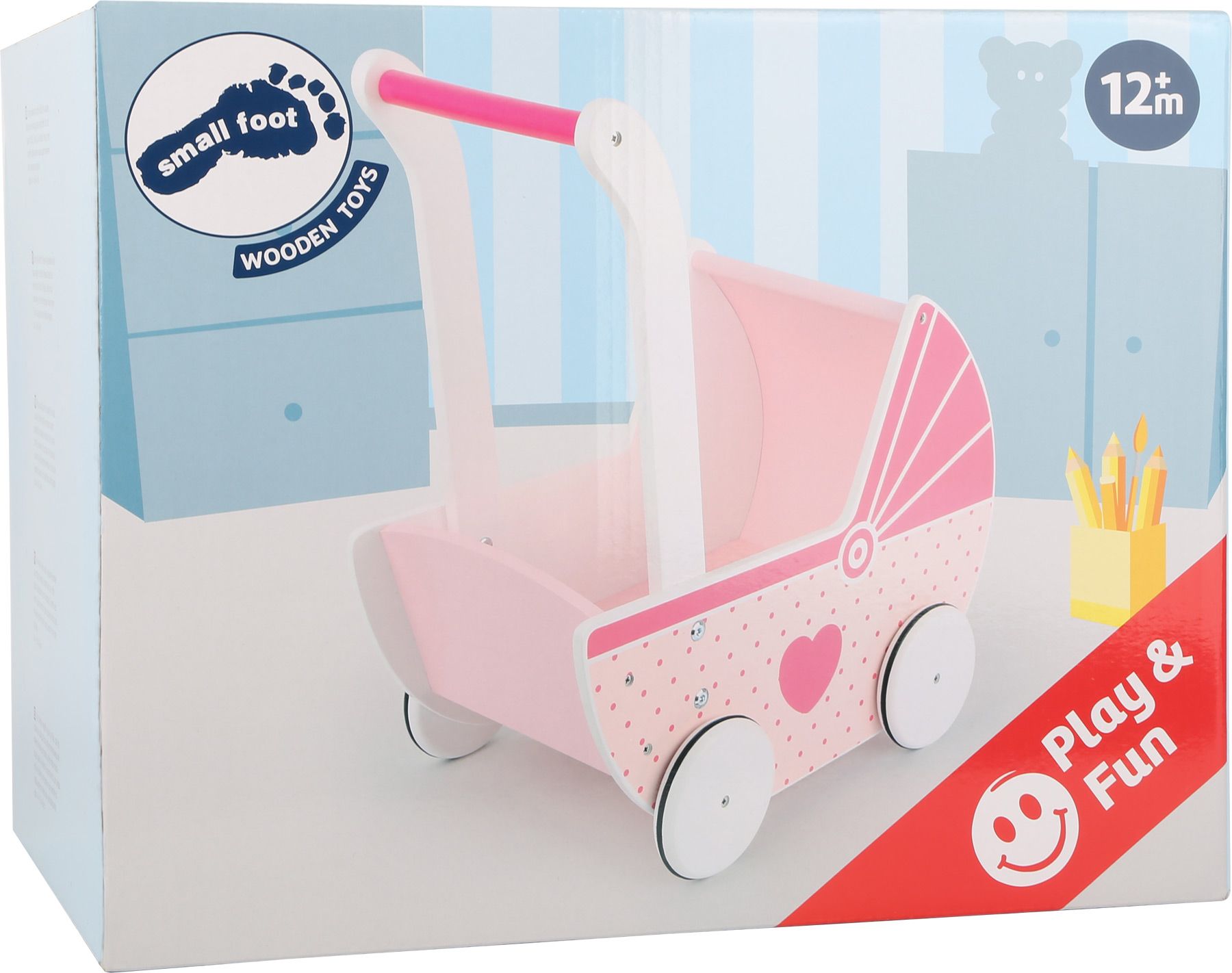 Legler Small Foot Dřevěný kočárek pro panenku dream - obrázek 3