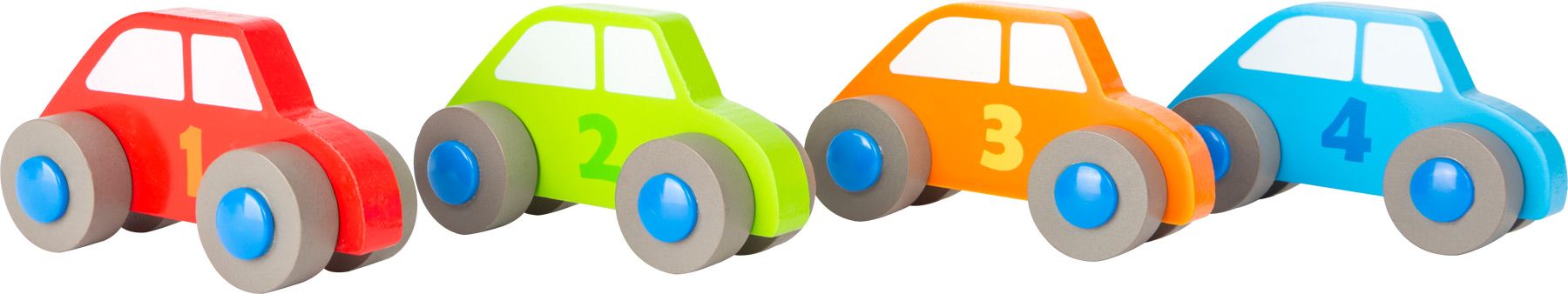 Legler Small Foot Dřevěné skládací kostky s auty - obrázek 5
