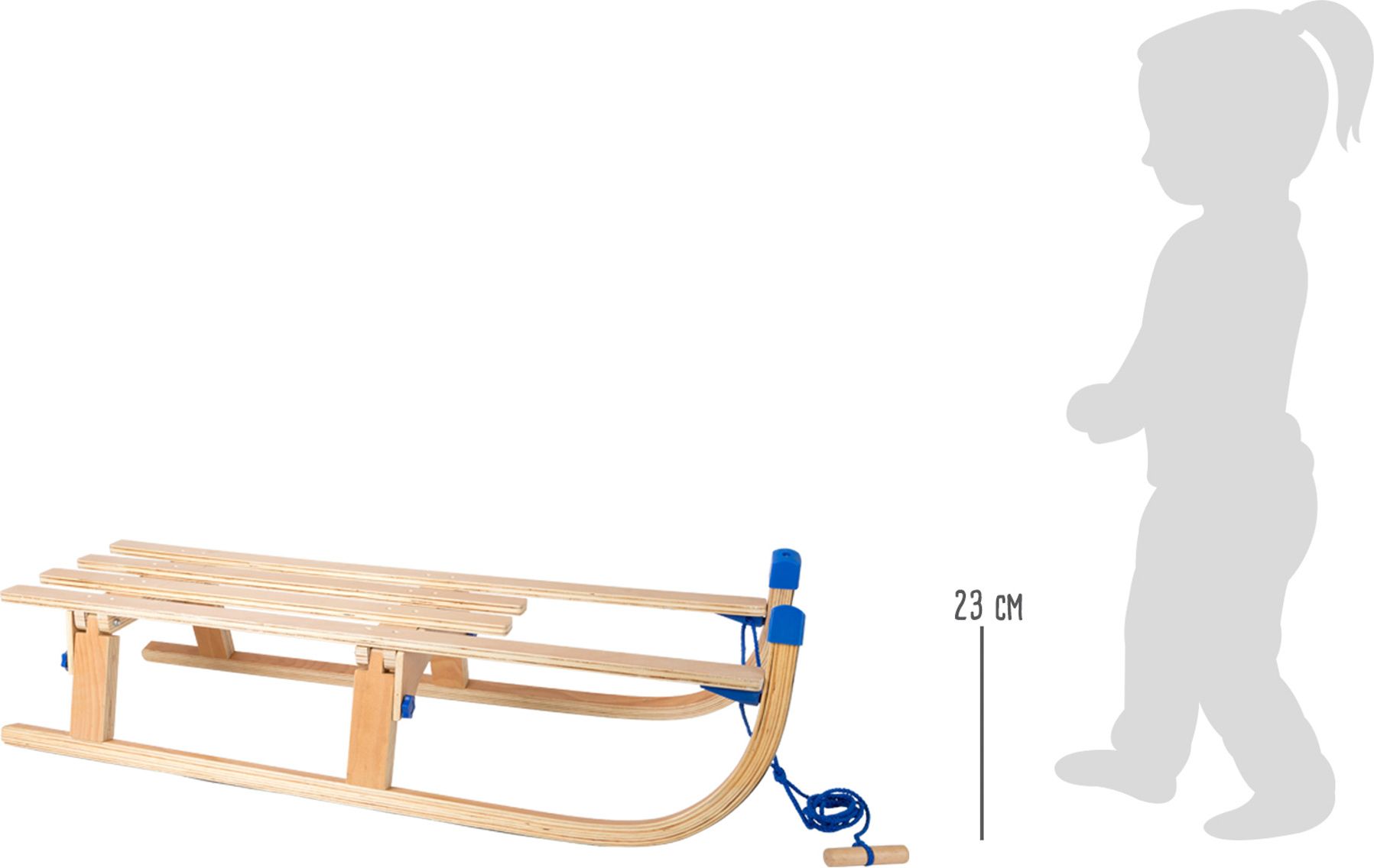 Legler Small foot Dřevěné skládací sáně - obrázek 2