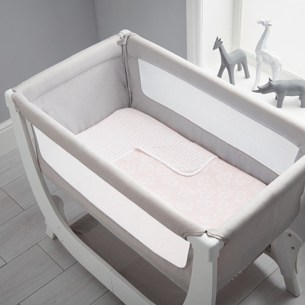 SHNUGGLE Air Set do první postýlky /2xprostěradlo,1xdeka/ Pink - obrázek 4