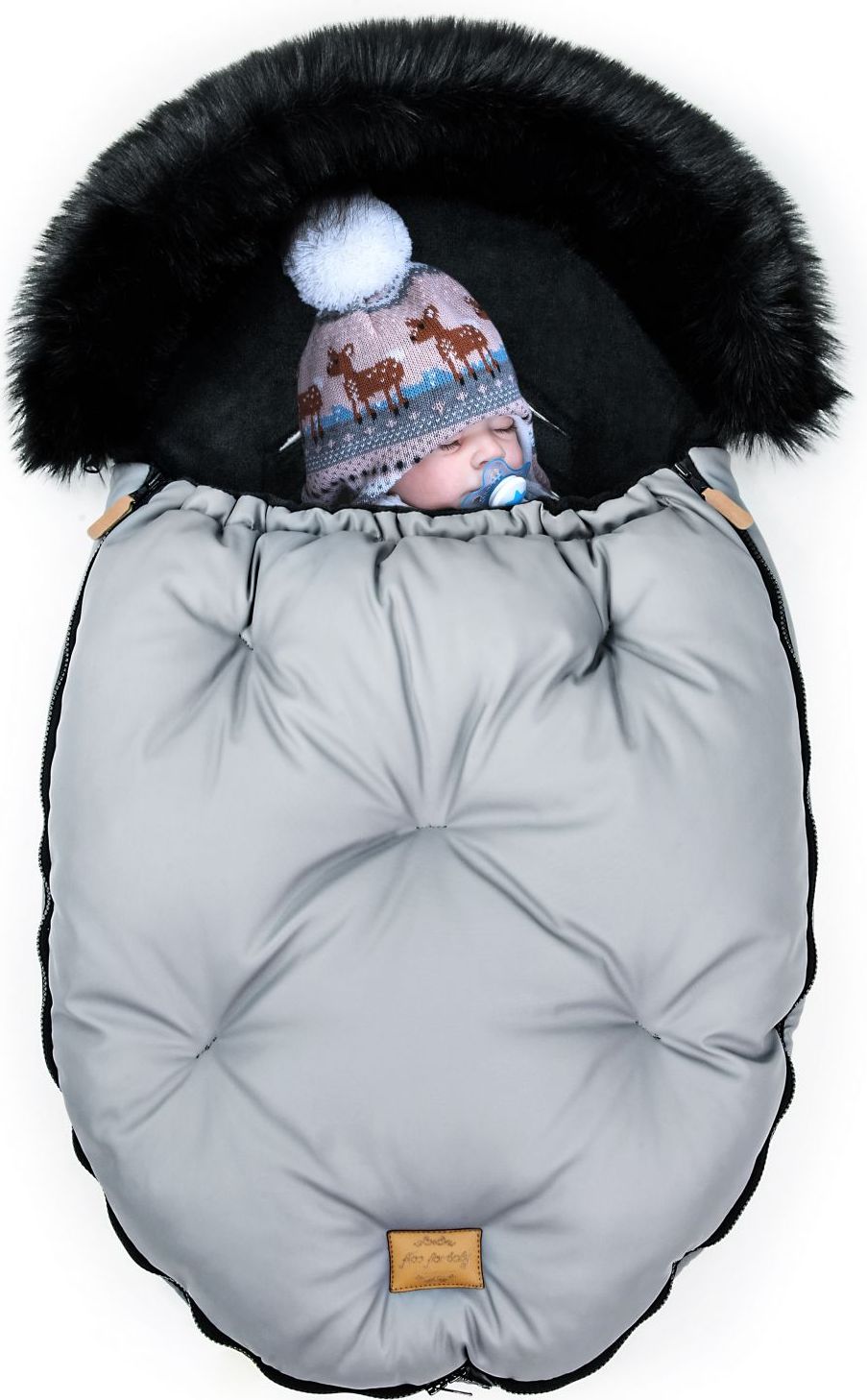 Fusak Floo for baby Alaska grey/black - obrázek 2