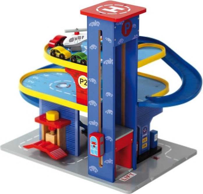Legler Small Foot Dřevěná garáž parkovací dům - obrázek 3