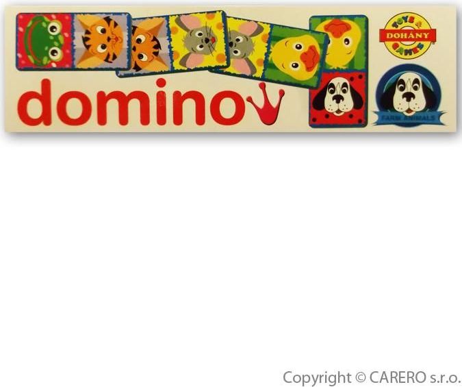 DOHANY Dětské domino Domácí zvířátka - obrázek 1