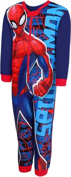 Setino - Chlapecké pyžamo overal Spiderman MARVEL - tm. modrý - vel. 104 - obrázek 1