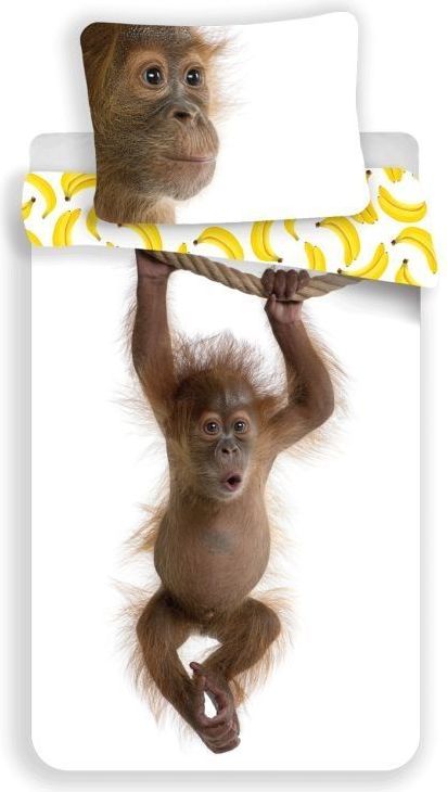 JERRY FABRICS  Povlečení Orangutan 140/200, 70/90 - obrázek 1