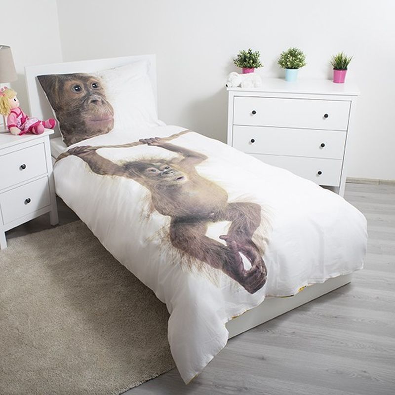 JERRY FABRICS  Povlečení Orangutan 140/200, 70/90 - obrázek 2
