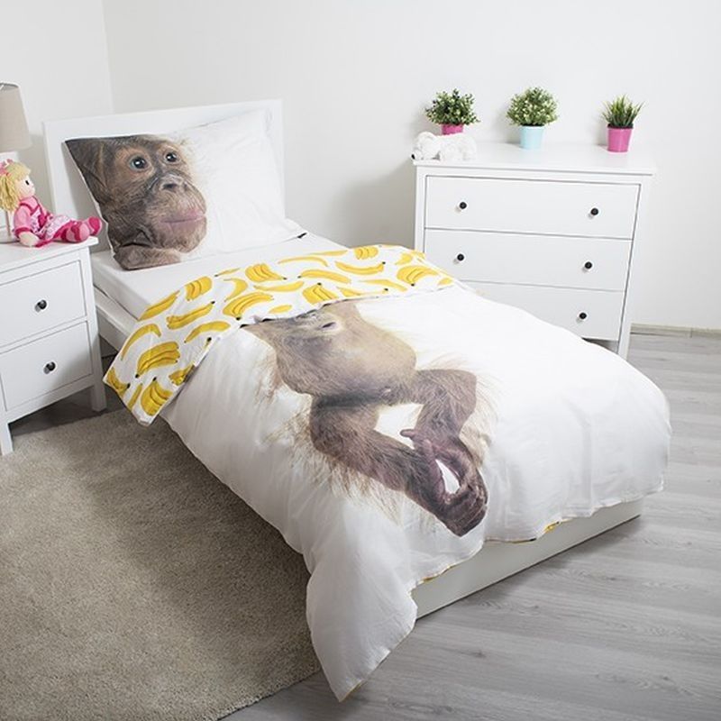 JERRY FABRICS  Povlečení Orangutan 140/200, 70/90 - obrázek 3