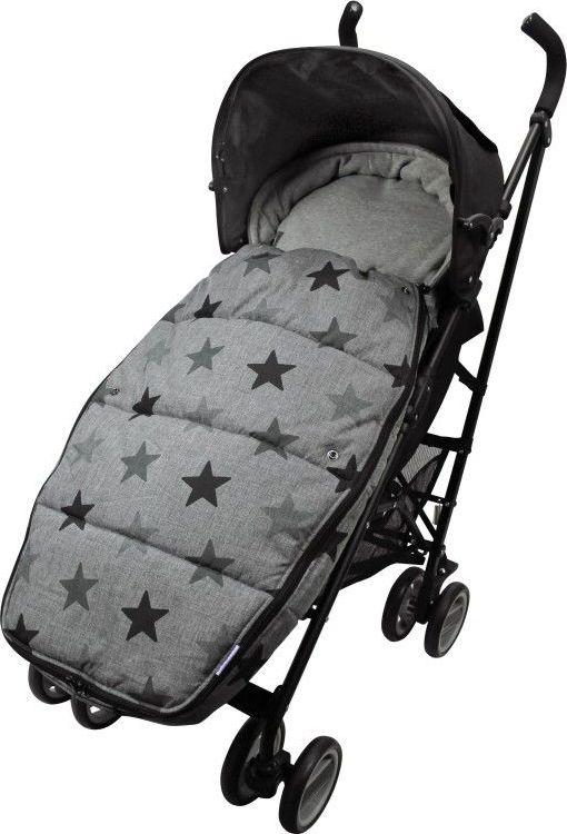 Dooky footmuff vel. L GREY STARS DeLuxe - obrázek 4