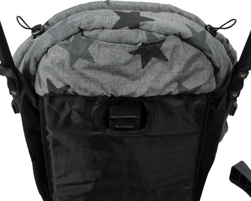 Dooky footmuff vel. L GREY STARS DeLuxe - obrázek 5