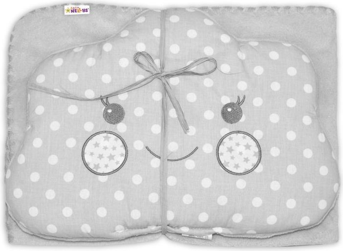 Dětská sada deka + polštářek Mráček Baby Nellys ® - bubble šedá - obrázek 1
