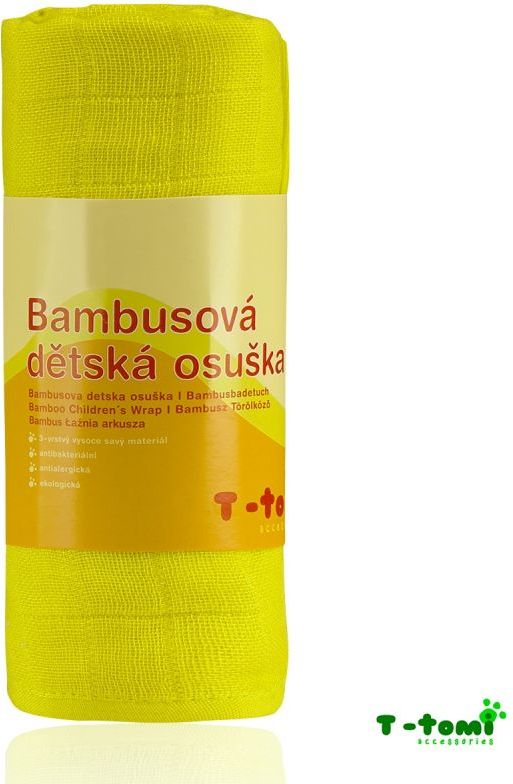 T-tomi Bambusová osuška, žlutá - obrázek 1