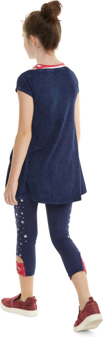 Desigual tmavě modré dívčí legíny Legging Babaco - S - obrázek 3