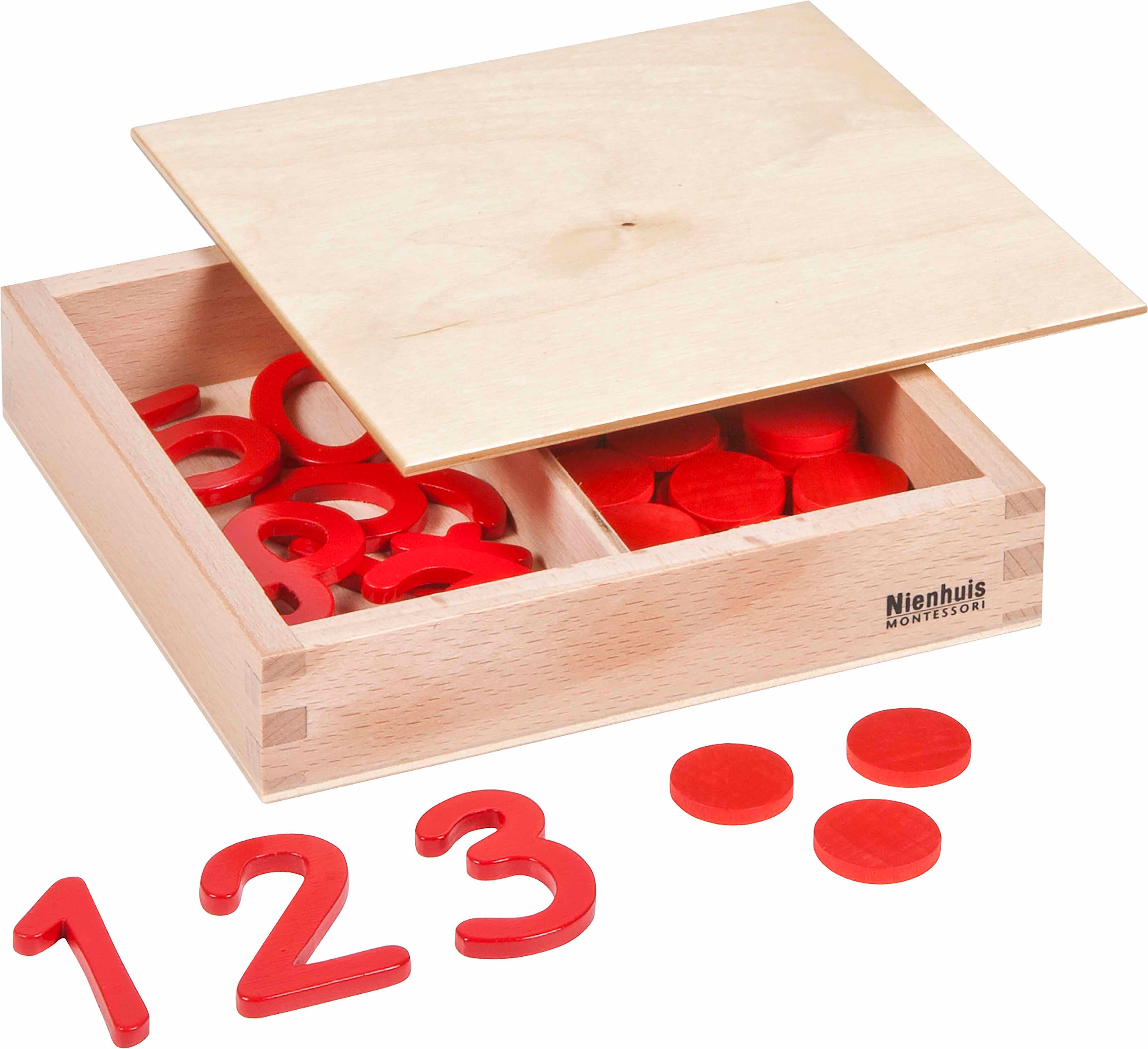 Nienhuis Montessori Cut-Out Numerals And Counters: International Version - obrázek 1
