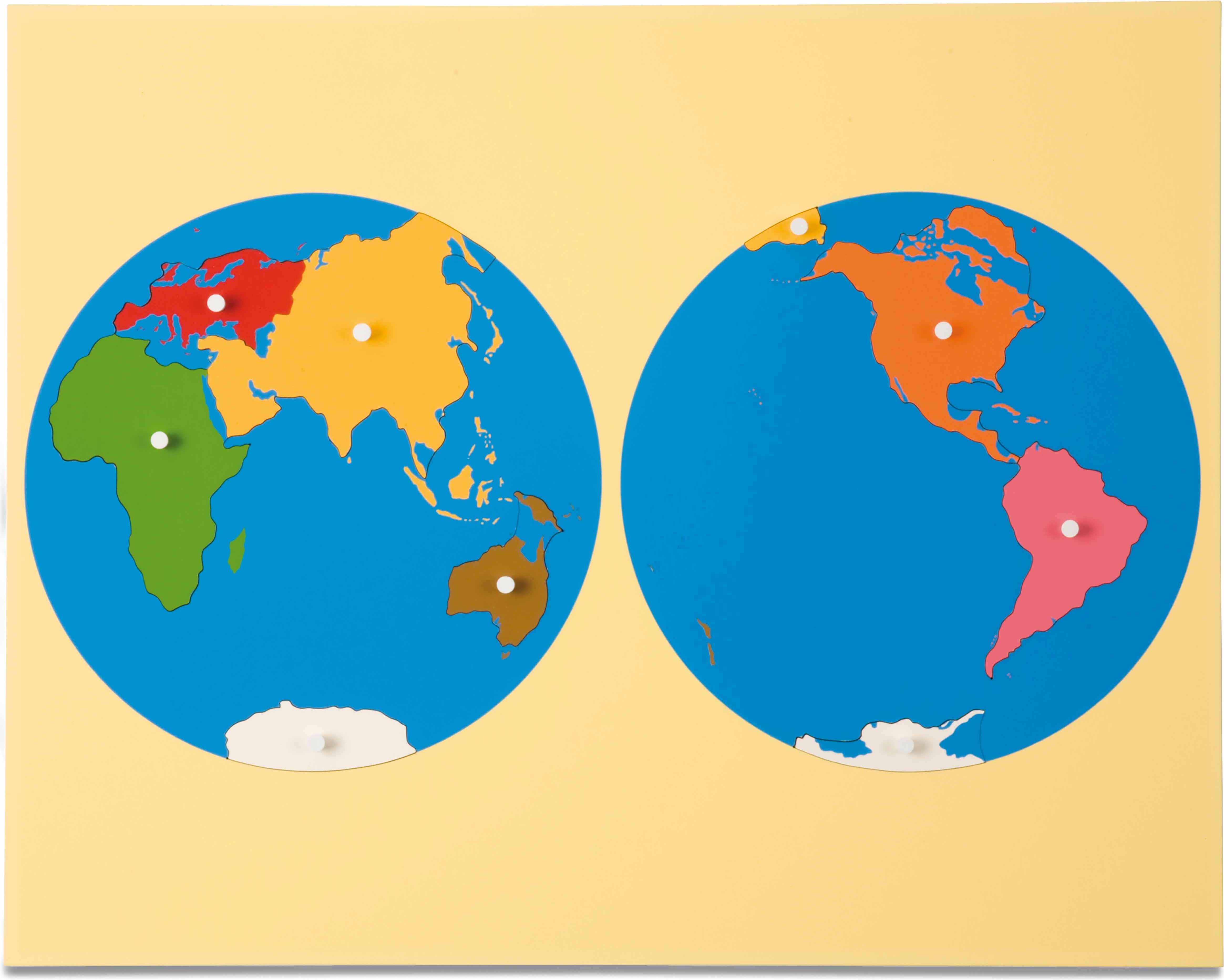 Nienhuis Montessori Puzzle Map: World Parts - Asia View - obrázek 1