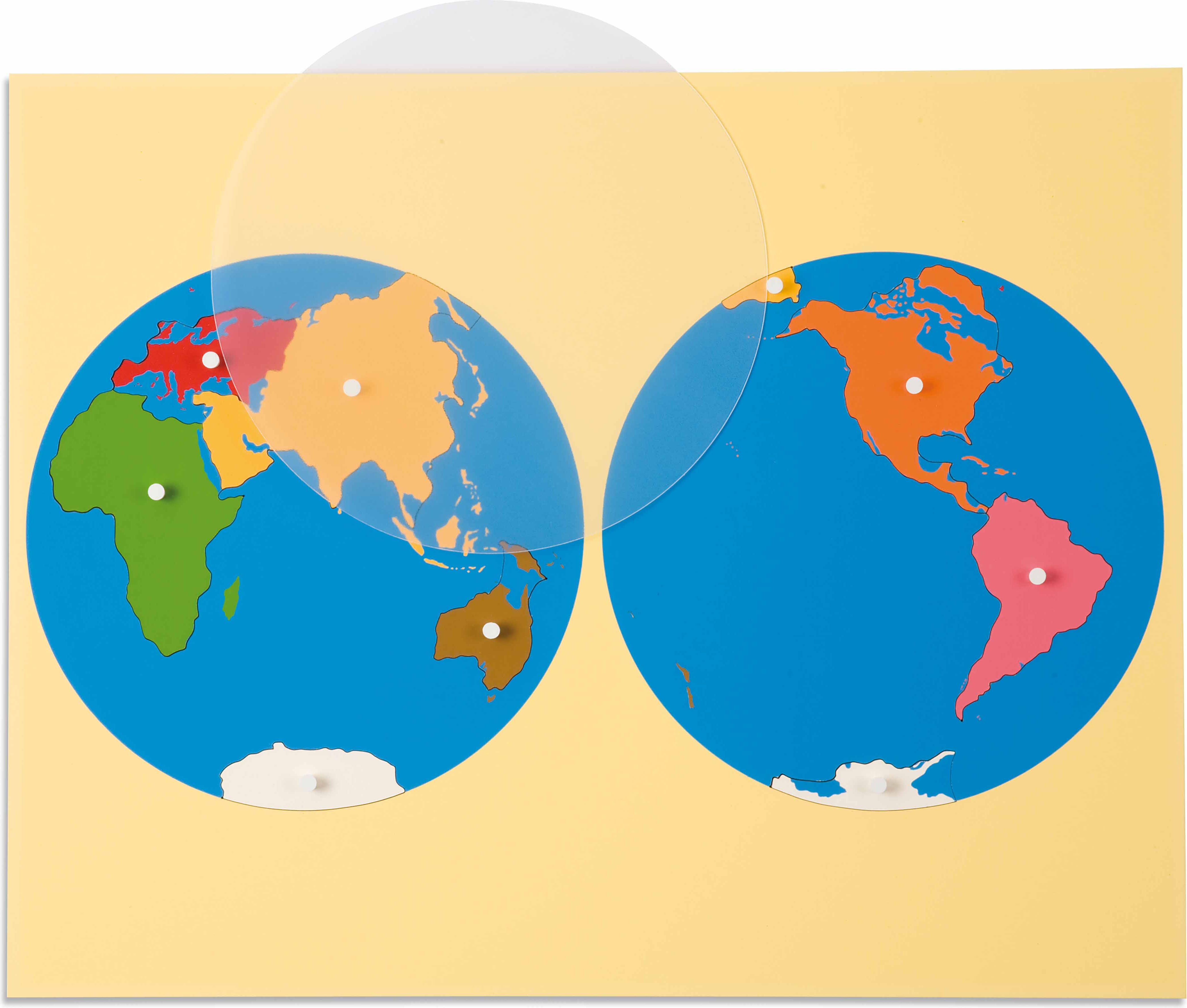 Nienhuis Montessori Puzzle Map: World Parts - Asia View - obrázek 2