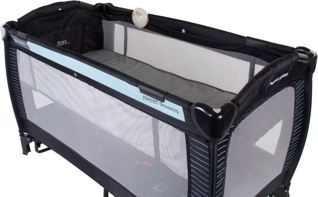 Cestovní postýlka Sunbaby Sweet dreams s plnou výbavou tyrkysová - obrázek 9