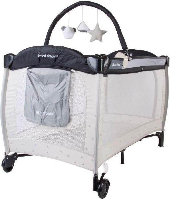 Cestovní postýlka Sunbaby Sweet dreams s plnou výbavou  béžová - obrázek 1