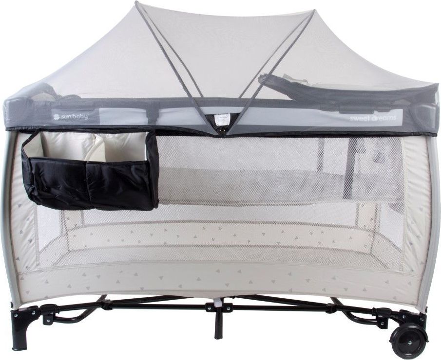 Cestovní postýlka Sunbaby Sweet dreams s plnou výbavou  béžová - obrázek 9